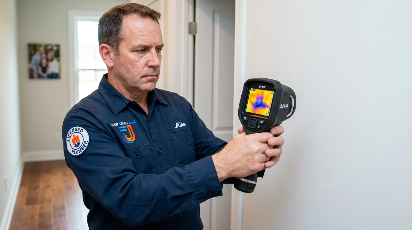 Thermal imaging leak detection by Johns Plumbing LLC in Hopkins